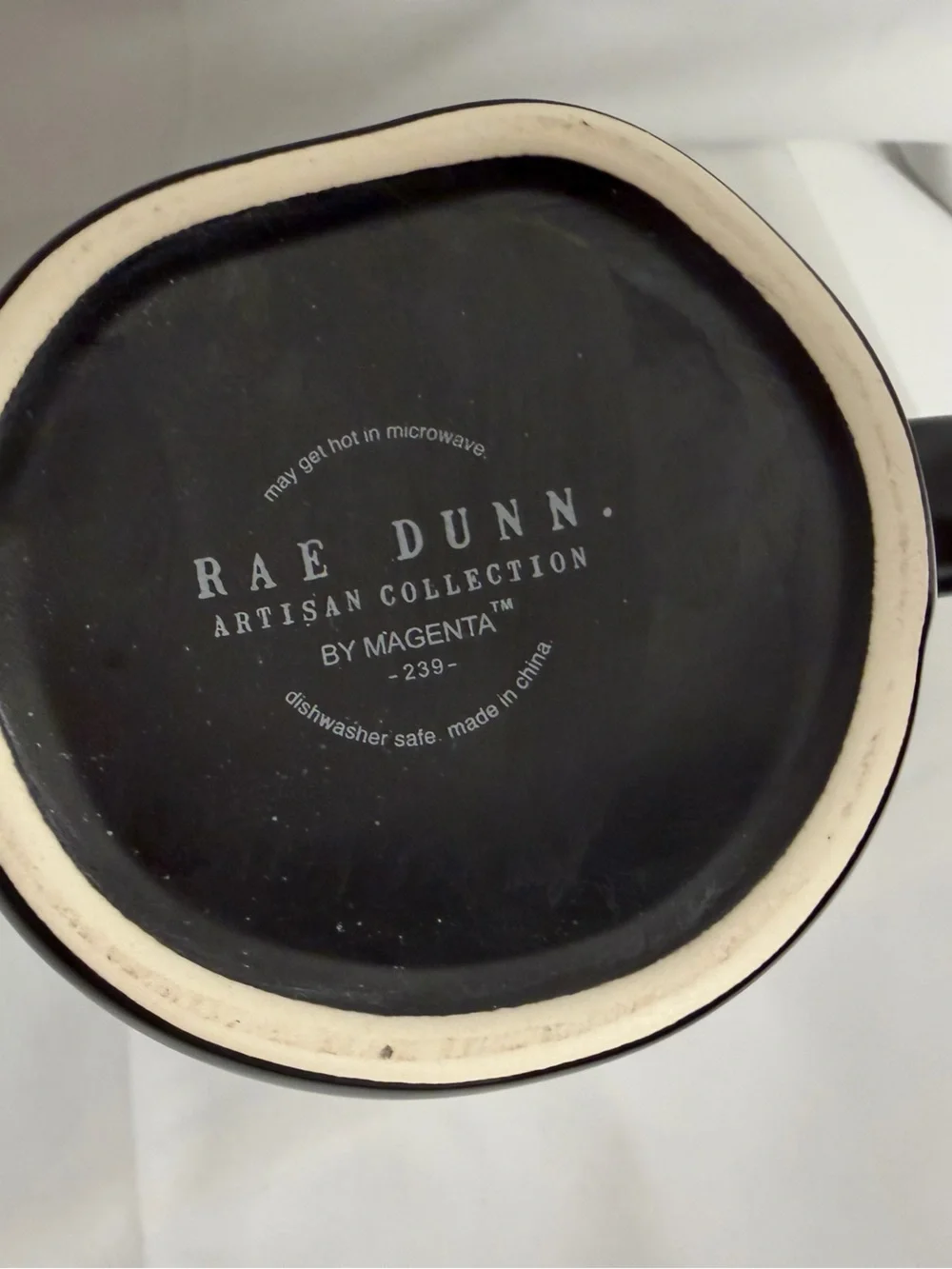 Rae Dunn Artisan Collection DAD FUEL Mug Black/White